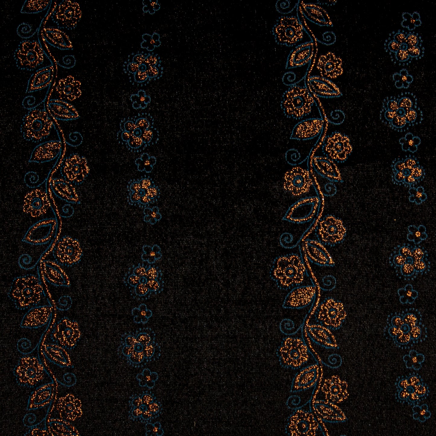 Veludo Estampado Preto Des A3