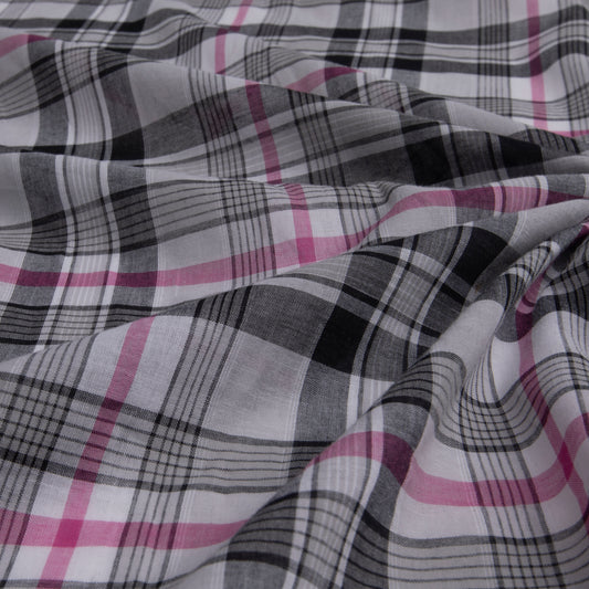 Camisaria Xadrez Fio Tinto Des 09 Preto