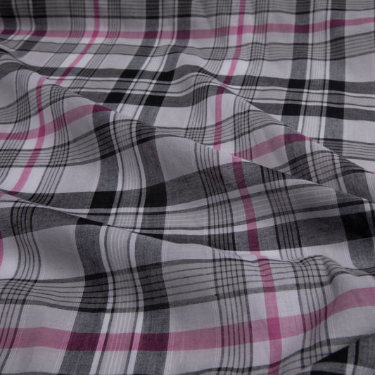 Camisaria Xadrez Fio Tinto Des 09 Preto