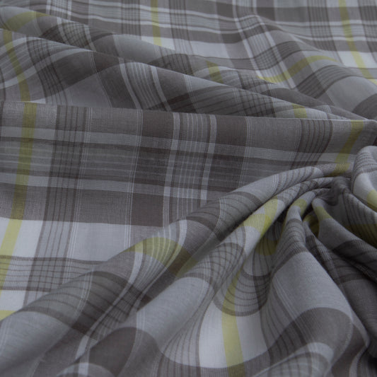 Camisaria Xadrez Fio Tinto Des 09 Cinza