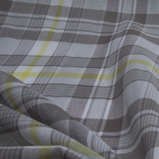 Camisaria Xadrez Fio Tinto Des 09 Cinza