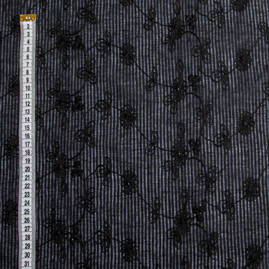 Algodão Bordado Breeze Preto