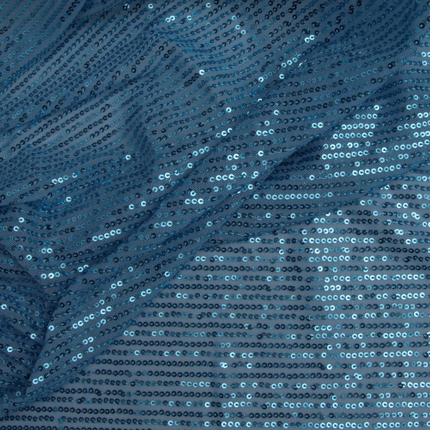 Tule Paetê Des. 2 Azul Claro