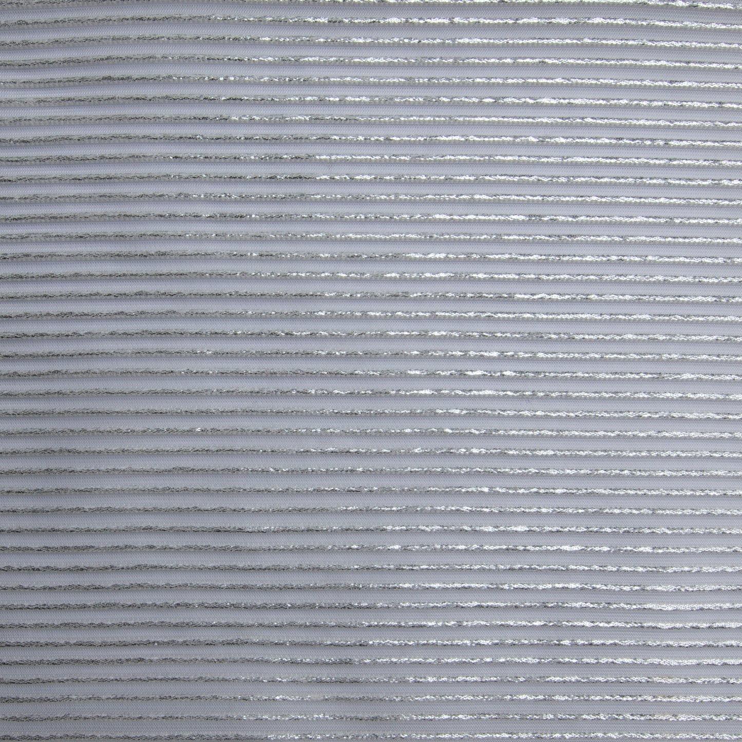 Plissê Metalic Silver Cru / Off White