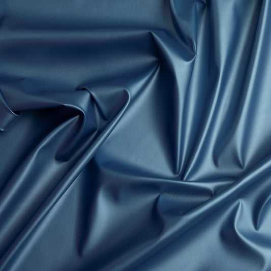 Couro Metálico  II  Azul Jeans