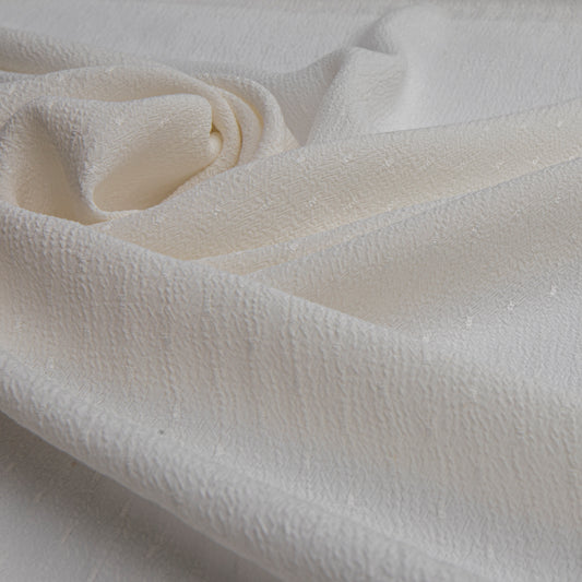 Visco Crepe Poa Cru / Off White