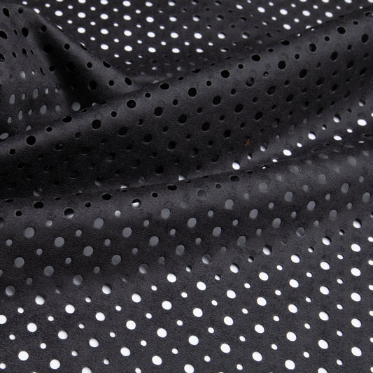 Suede Perfurado Preto