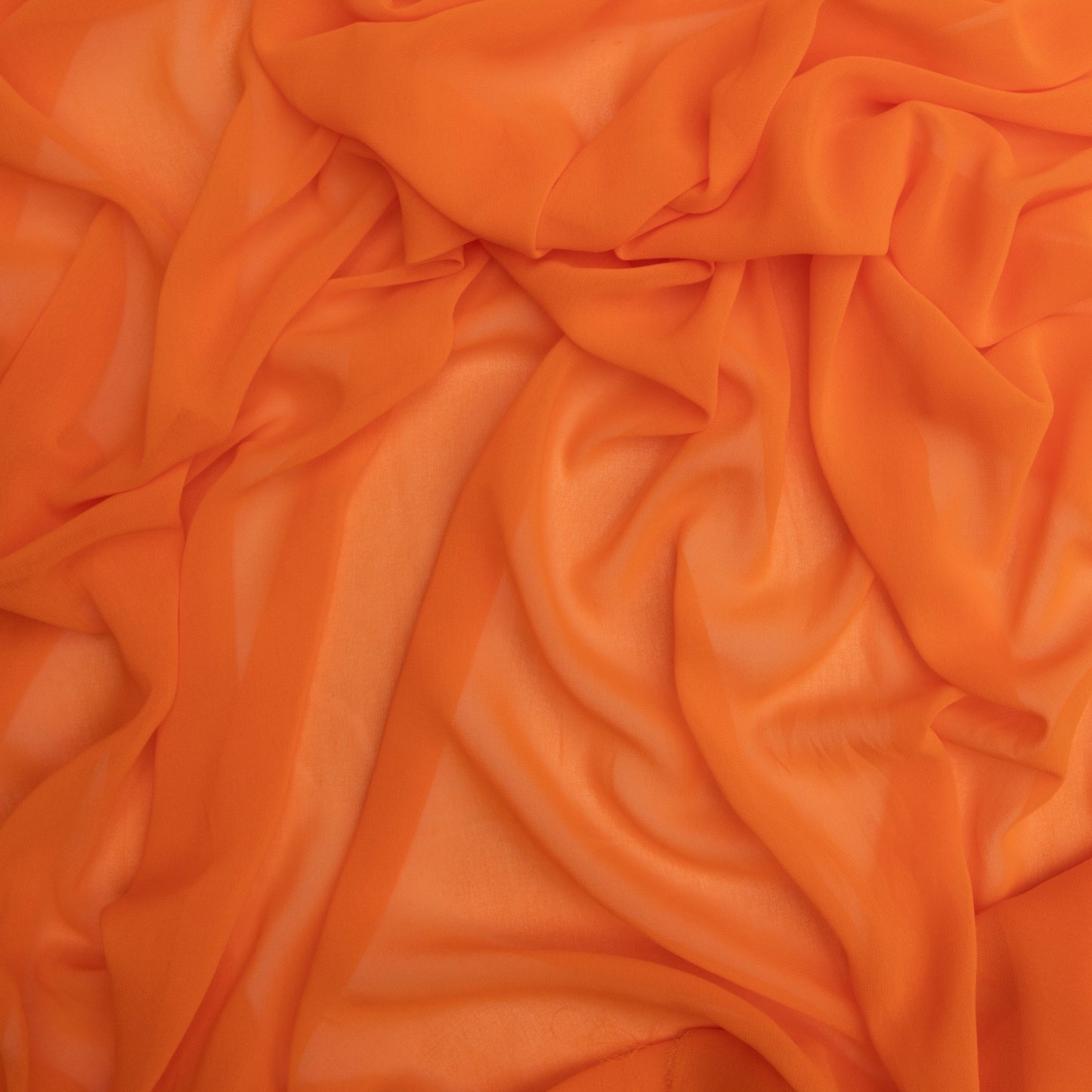 Chiffon Toque De Seda Tangerina