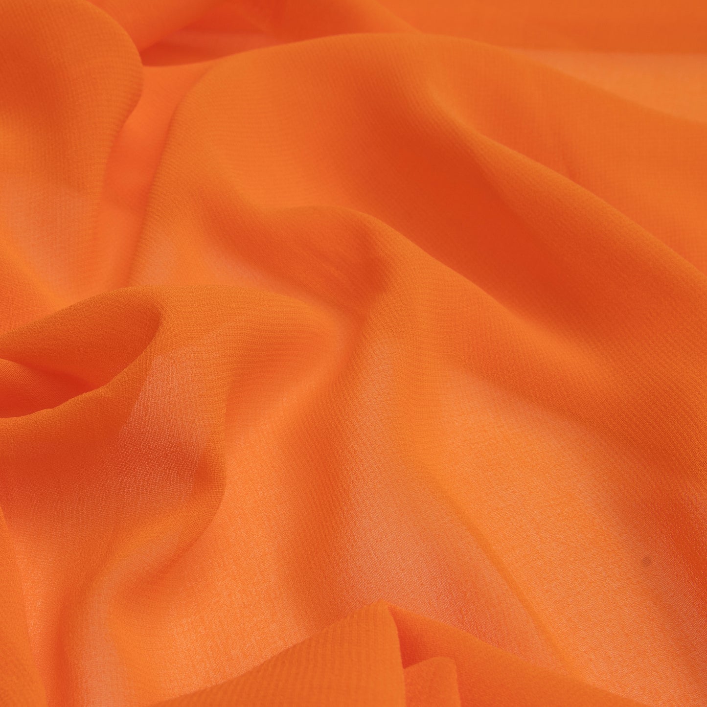 Chiffon Toque De Seda Tangerina