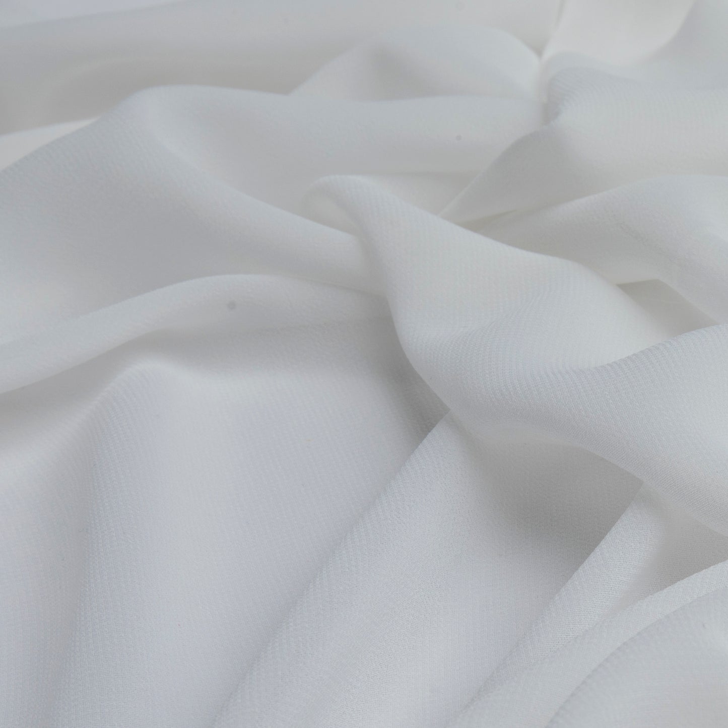 Chiffon Toque De Seda Off White