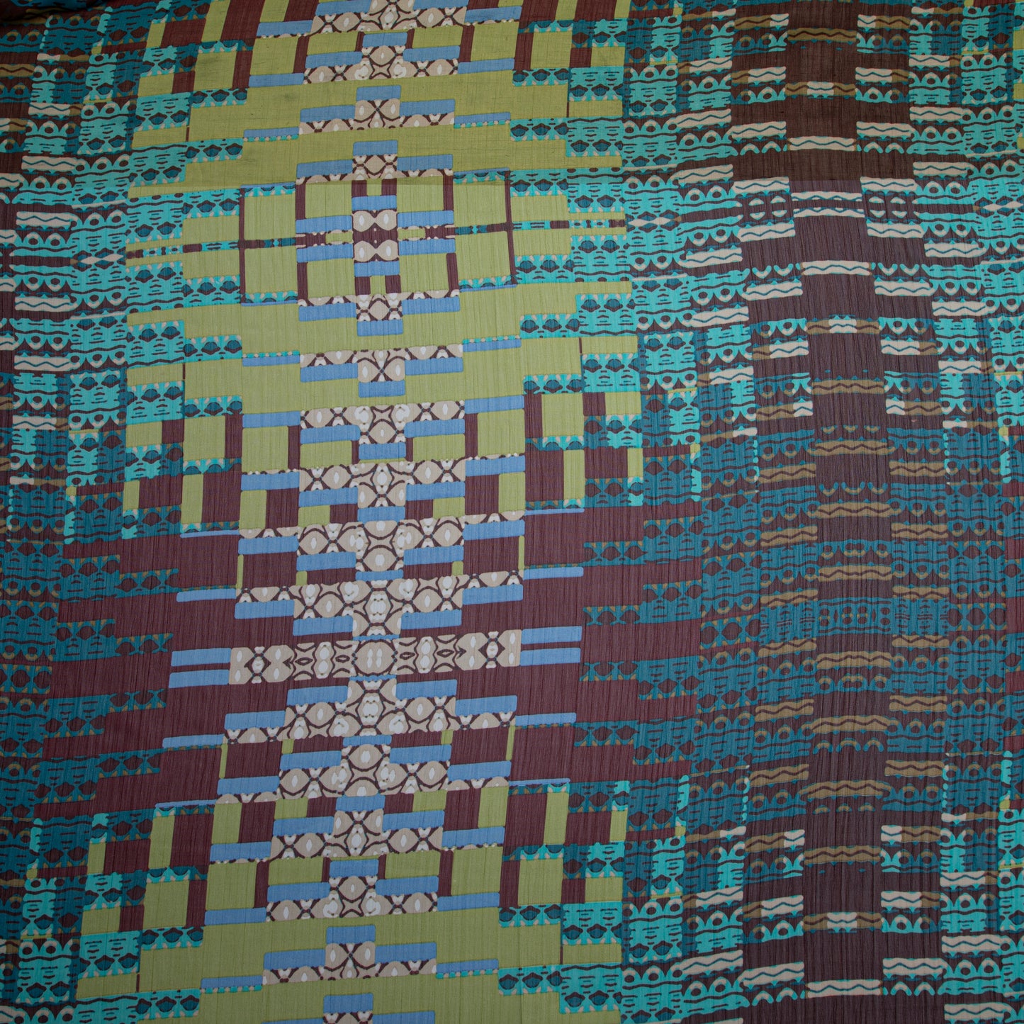 Chiffon Estampado Marrom Des 12