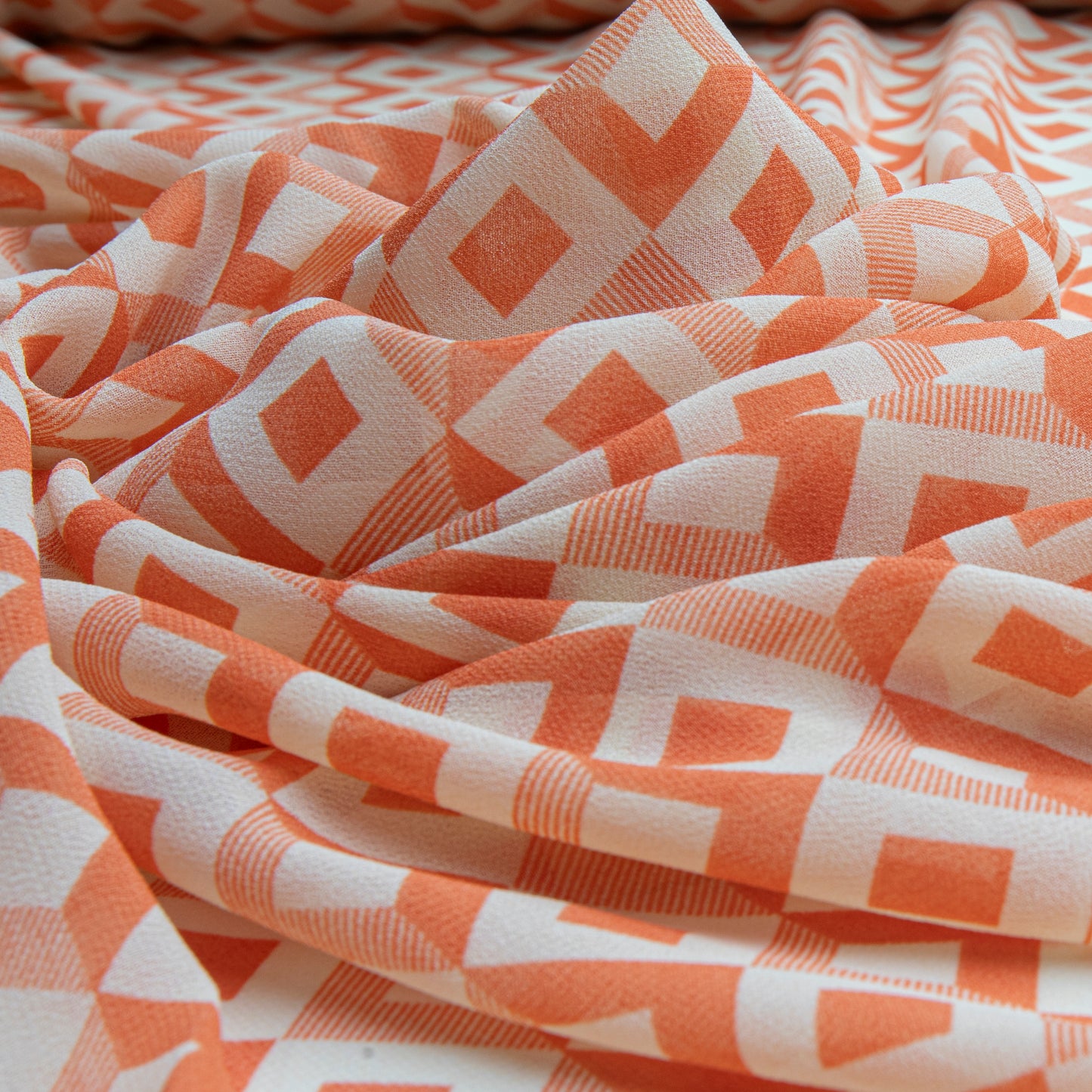 Chiffon Estampado Laranja Des 5