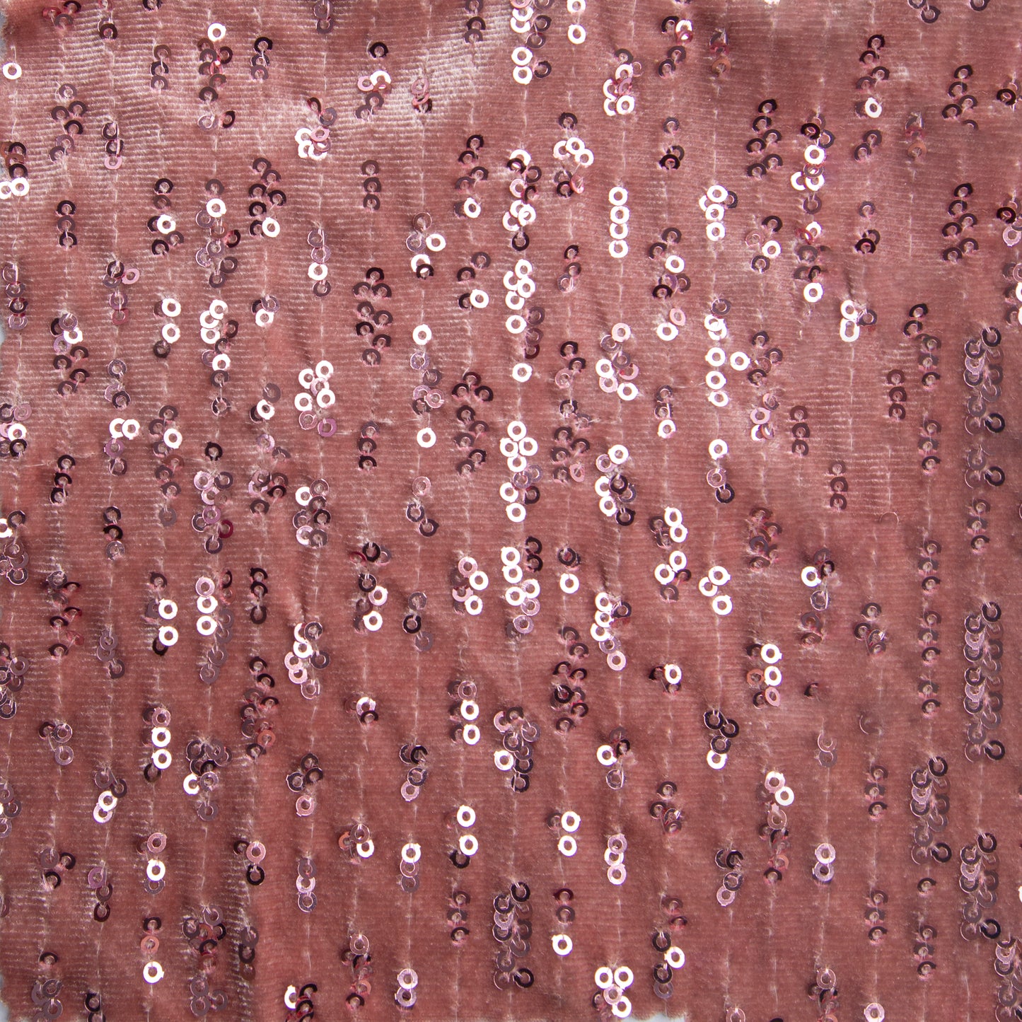 Veludo Paetê Bordado Rings Rosa Claro