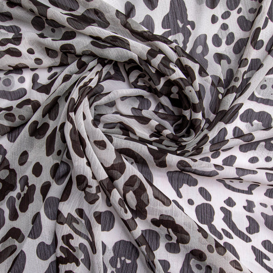 Chiffon Estampado Preto Des 10