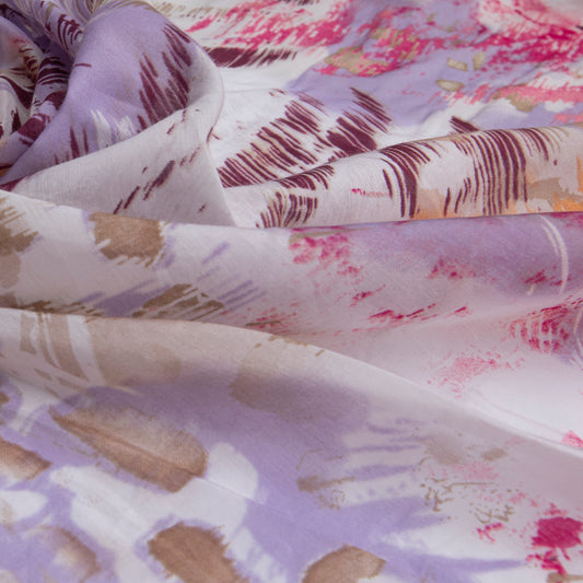 Seda de Algodão Estampado Pink