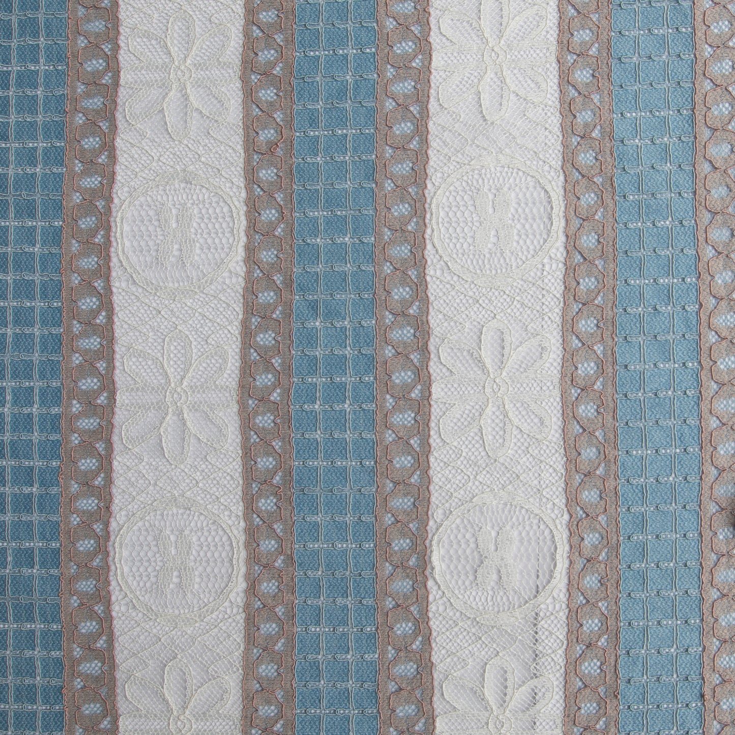 Renda Tri Colors Azul Bebê