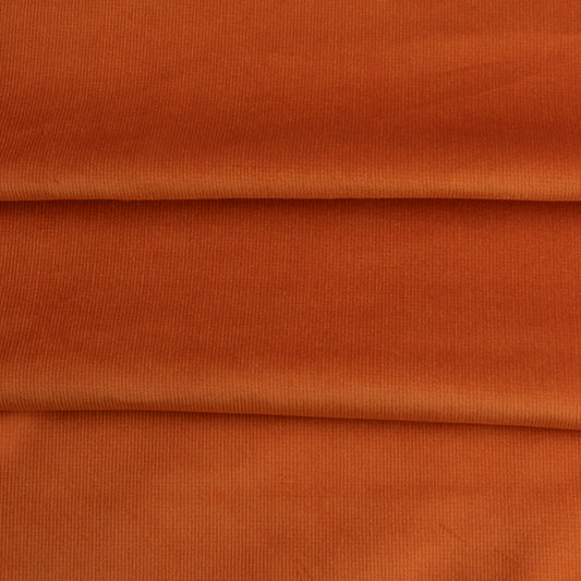 Veludo Cotelê Fino Com Elastano Ferrugem