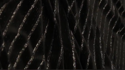 Veludo Bicolor Preto