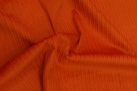 Veludo Cotelê Fantasia Laranja