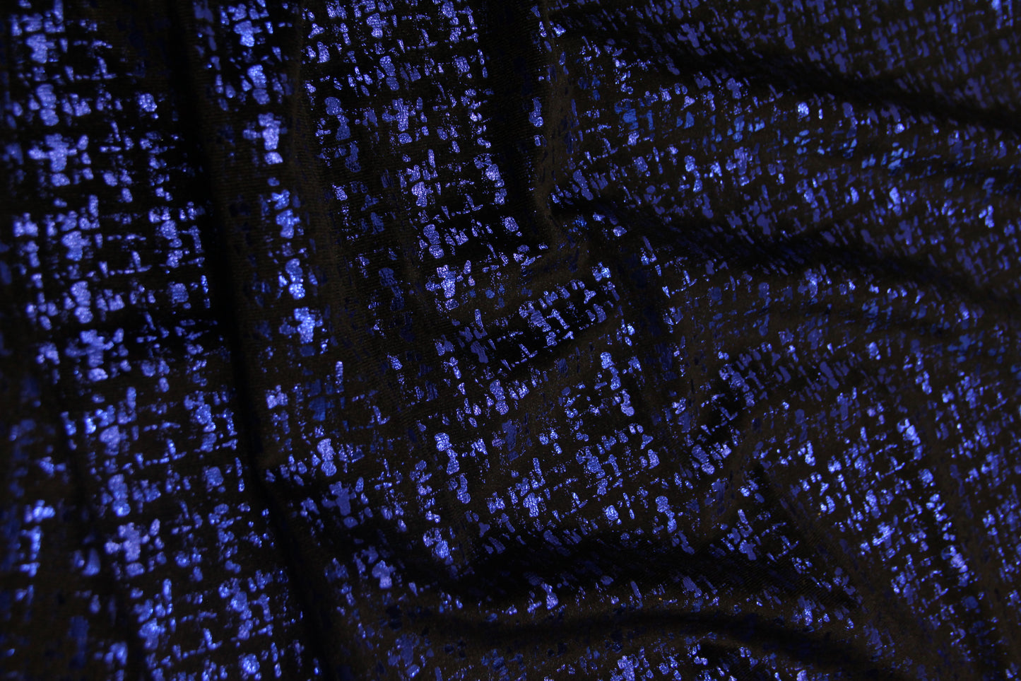 Veludo Tweed Metalizado Azul Bic