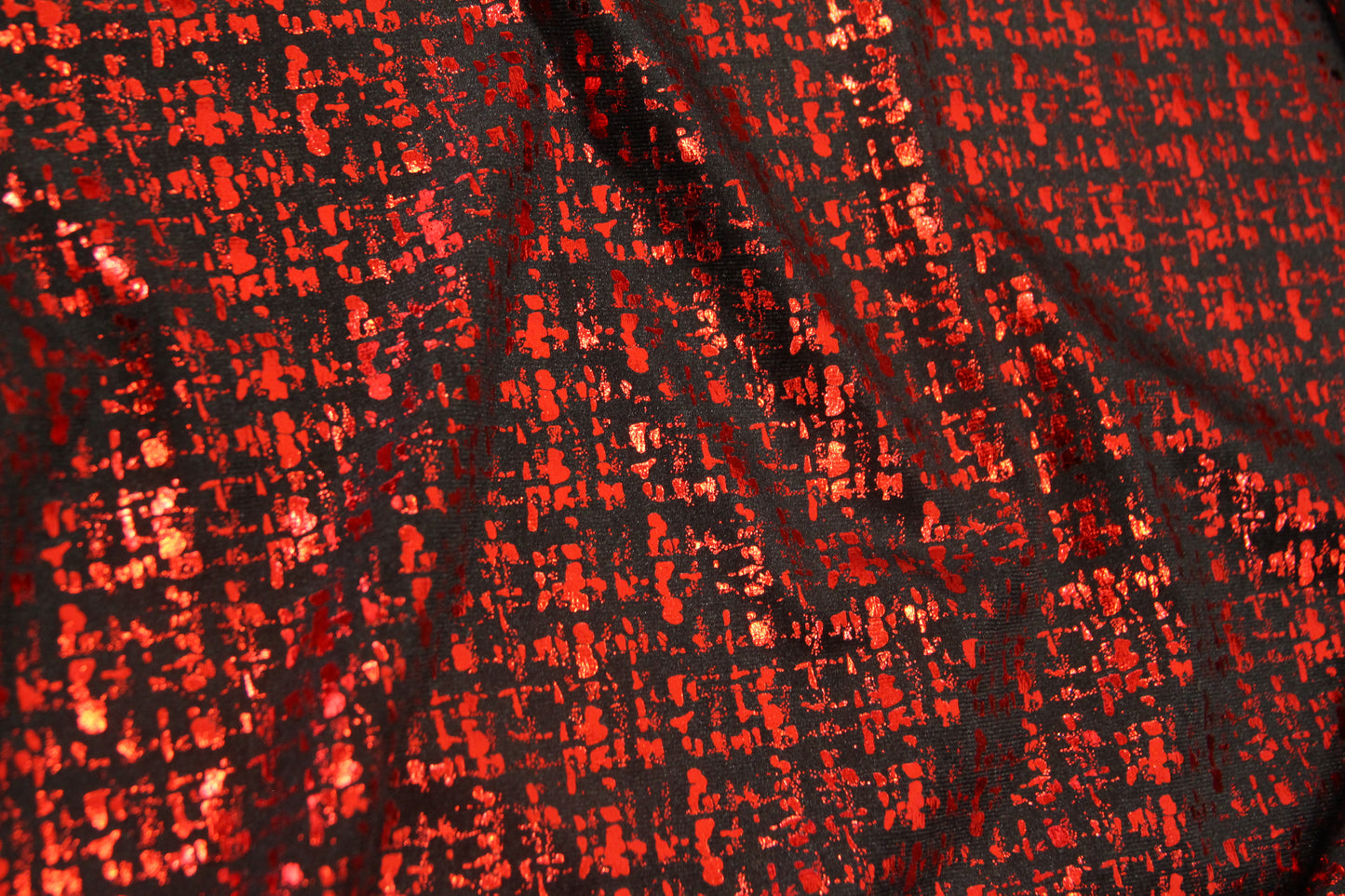 Veludo Tweed Metalizado Vermelho