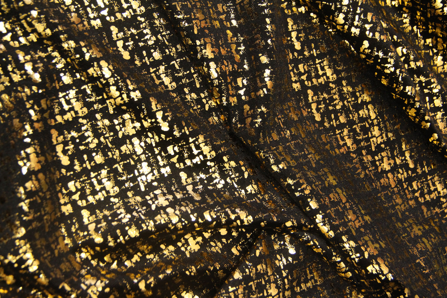 Veludo Tweed Metalizado Dourado