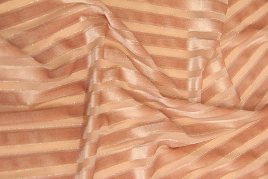 Veludo Devore Shine  Rosa Claro