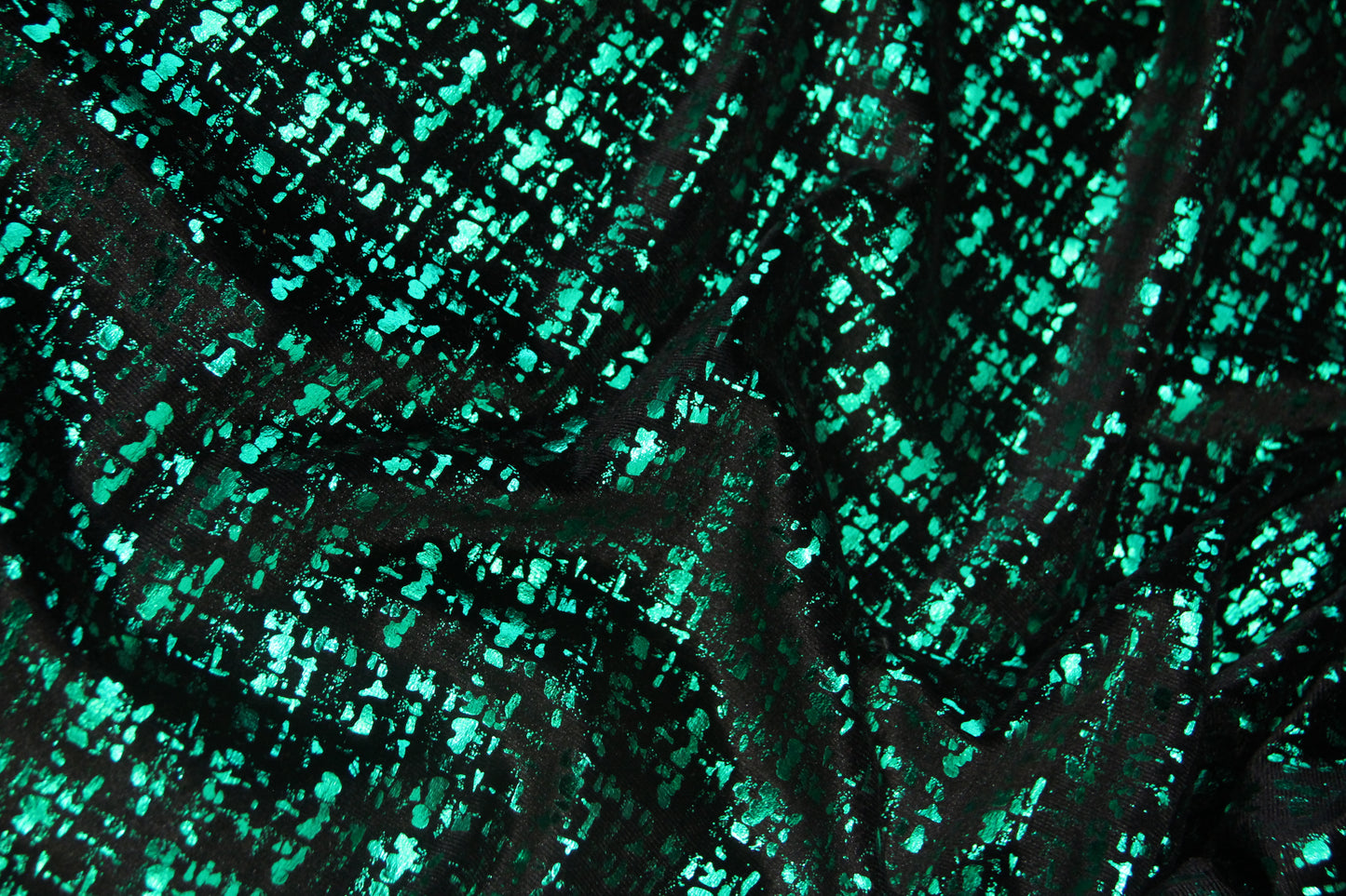 Veludo Tweed Metalizado Verde Bandeira