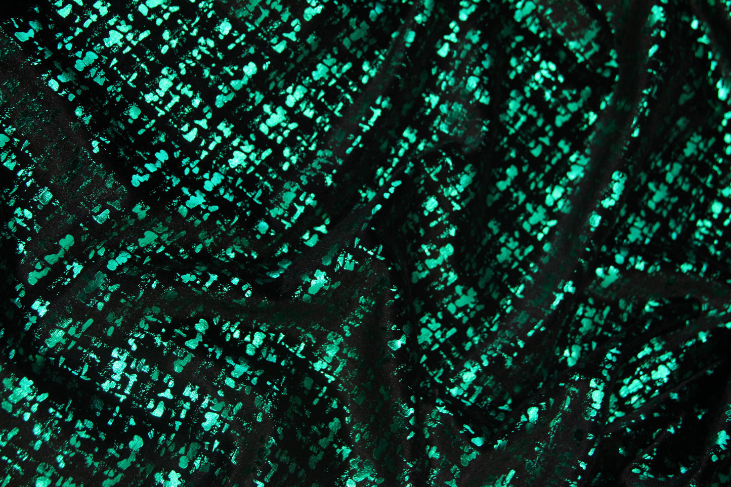 Veludo Tweed Metalizado Verde Bandeira