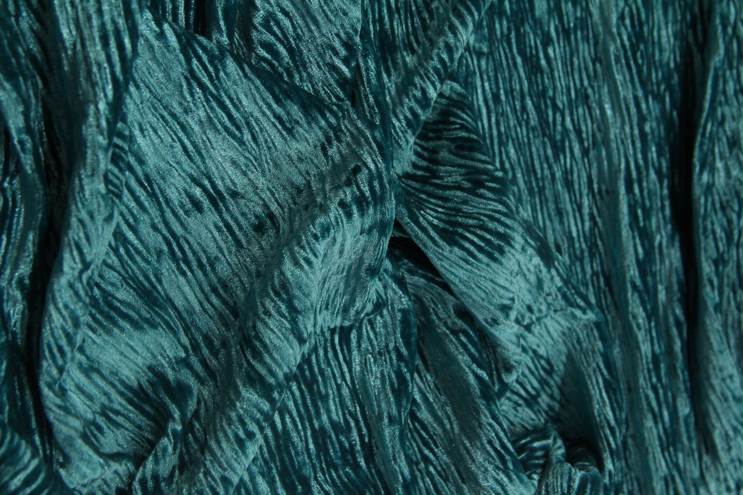 Veludo Plisse Sport Azul Anis