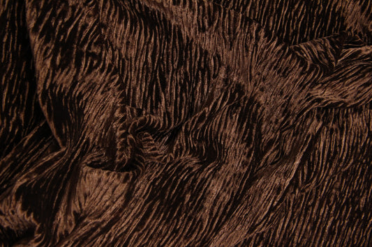 Veludo Plisse Sport Marrom