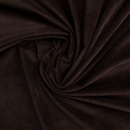 Veludo Liso Com Elastano  Marrom