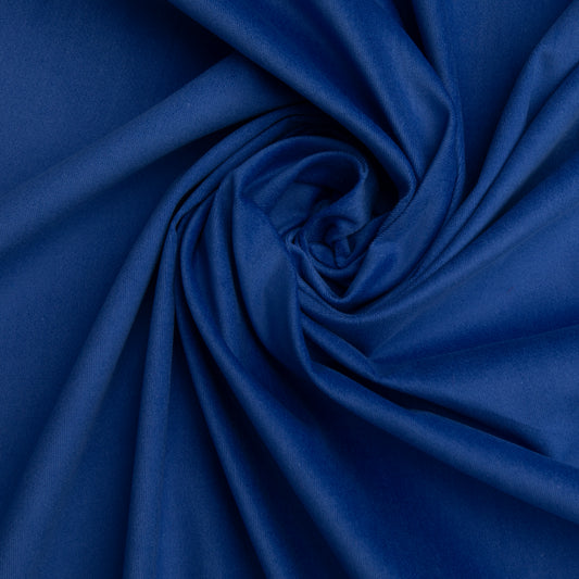 Veludo Liso Com Elastano Azul Royal
