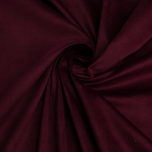 Veludo Liso Com Elastano Bordô