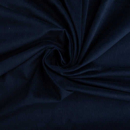 Veludo Liso Com Elastano  Azul Marinho