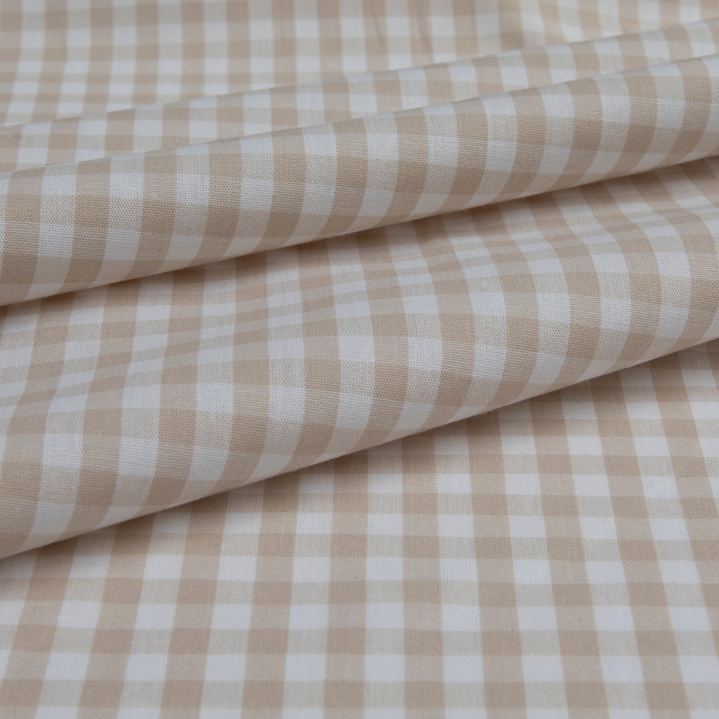 Cotton Vichy Stripe Bege