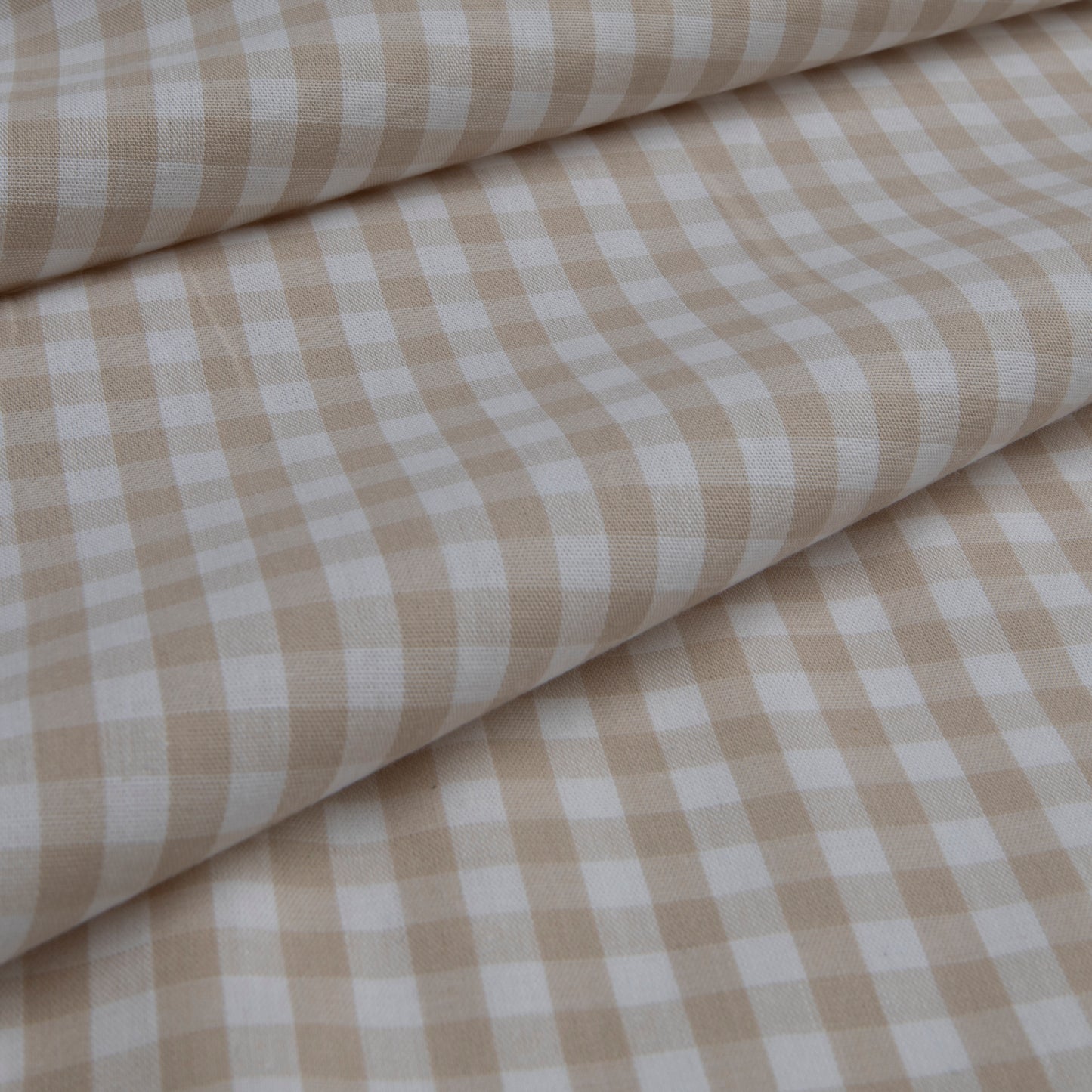 Cotton Vichy Stripe Bege