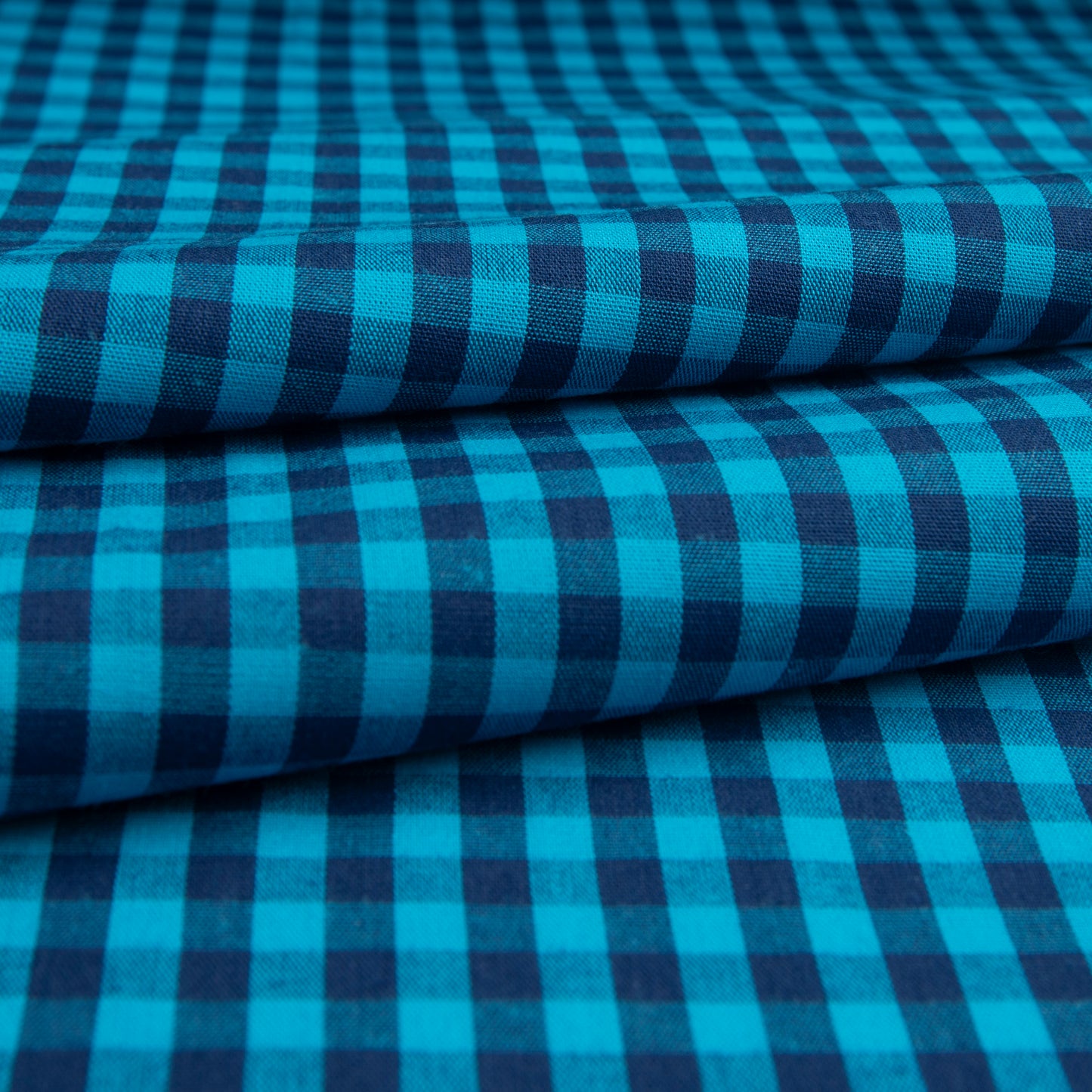 Cotton Vichy Stripe Azul Furtivo