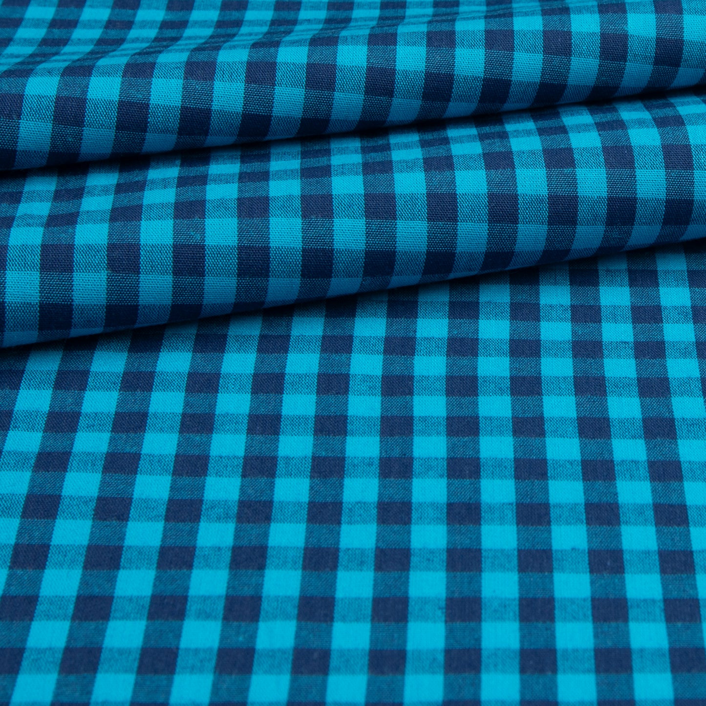 Cotton Vichy Stripe Azul Furtivo