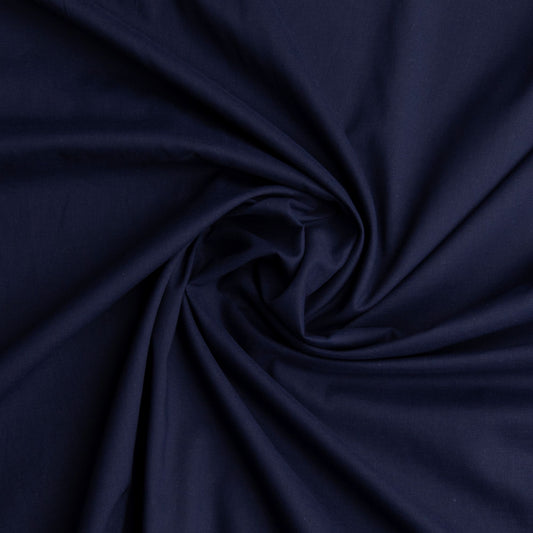 Cambraia De Algodão Azul Marinho