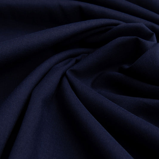 Cambraia De Algodão Azul Marinho