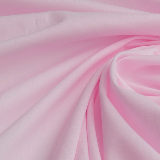 Cambraia De Algodão Rosa Bebê