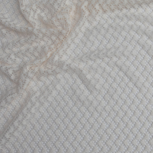 Crochê Rose Off White