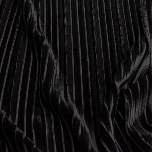 Veludo Plissê Span Preto