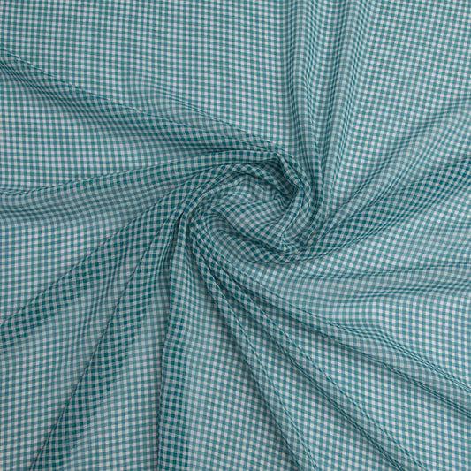 Chiffon Mini Vichy Azul Petroleo