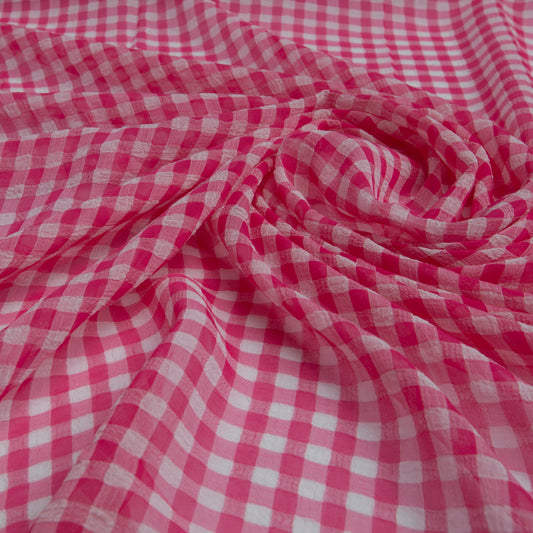 Chiffon Vichy Médio Pink