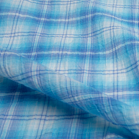 Algodão Xadrez Azul Bic