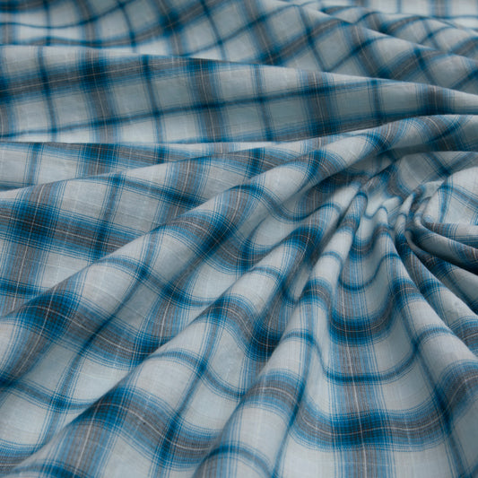 Algodão Xadrez 566 Azul Bic