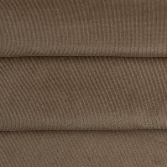 Veludo Cotelê Fino Com Elastano Cáqui