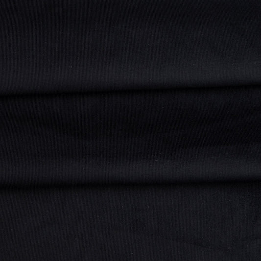 Veludo Cotelê  Fino Com Elastano  Preto